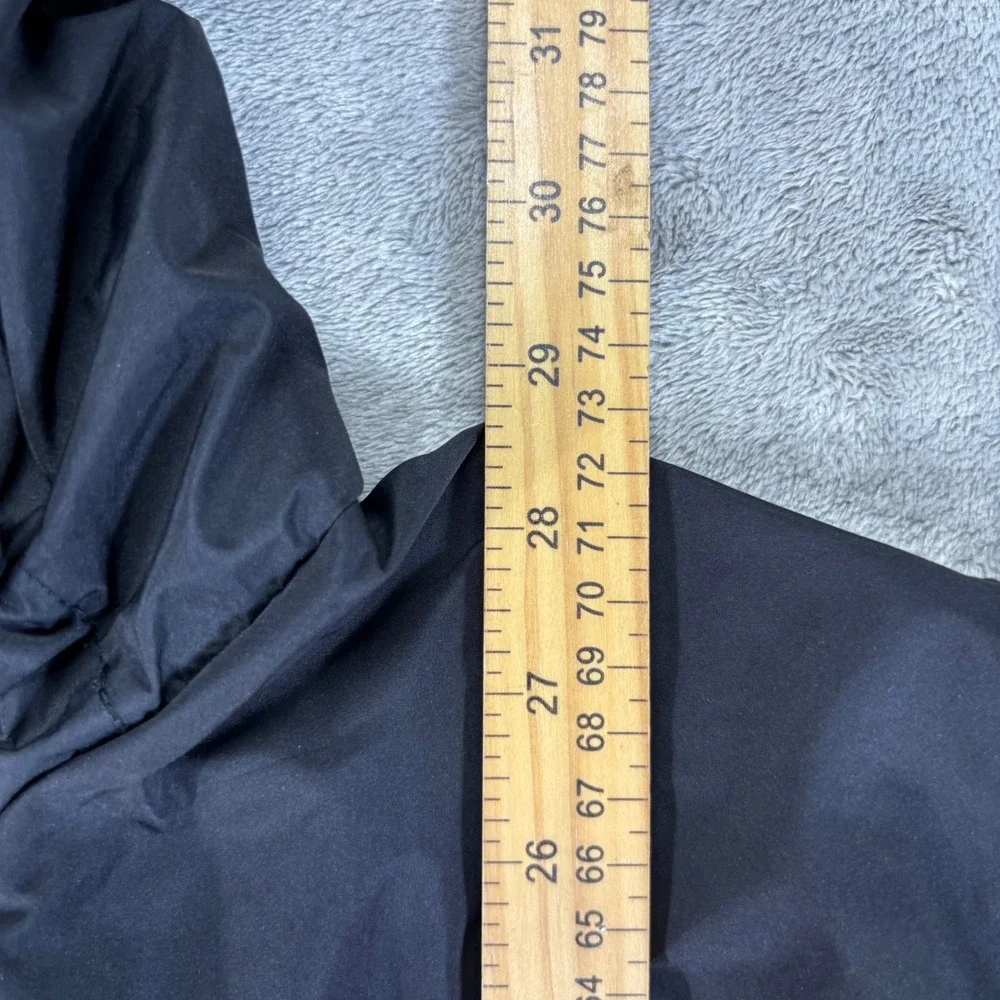 33,000ft Rain Jacket Mens Large Black Excellent Waterproof Hooded Windbreaker